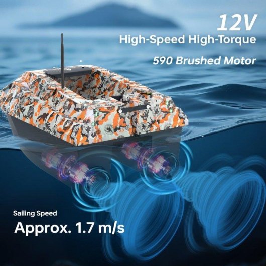 Barco Cebador Lokeevan D50e GPS+BeiDou Alcance 600m