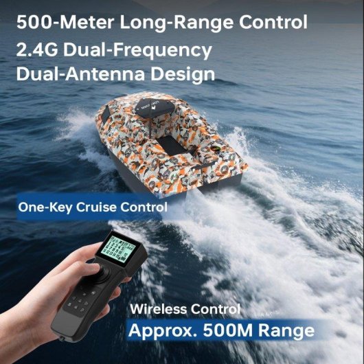 Barco Cebador Lokeevan D50e GPS+BeiDou Alcance 600m