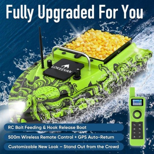 Koederboot Lokeevan D32e GPS Beidou 100 Positionierungspunkte 2,4G Reichweite 500m