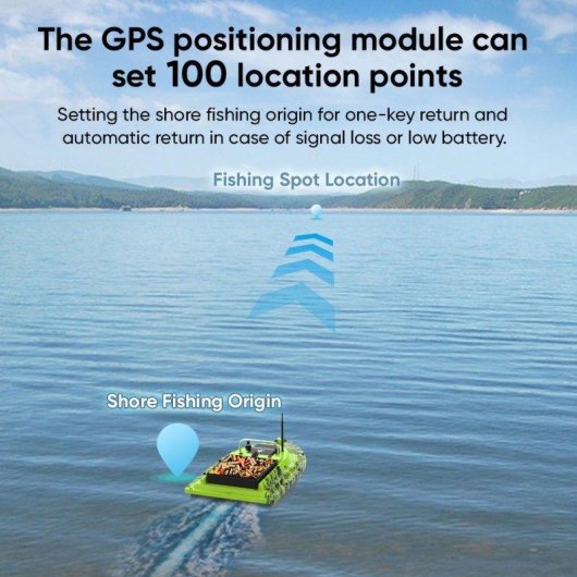 Koederboot Lokeevan D32e GPS Beidou 100 Positionierungspunkte 2,4G Reichweite 500m