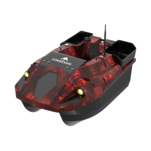 Barco Cebador Lokeevan D70E GPS 600m 3 Compartimentos Sensores y Retorno Automático