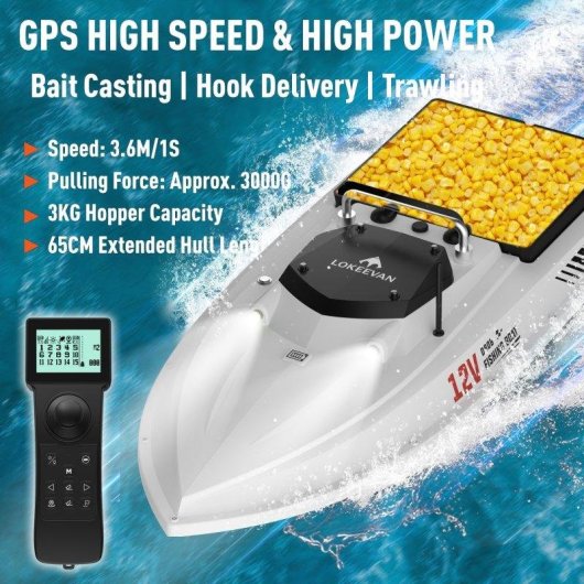 Bateau amorceur Lokeevan D80B GPS BeiDou