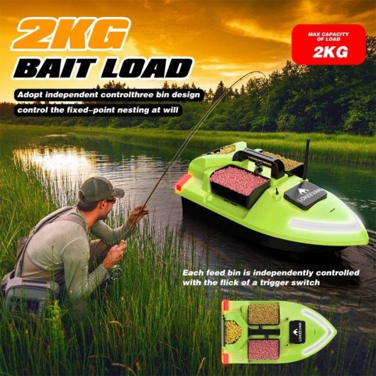 Lok eevan V020 GPS BDS Grun Baitboot