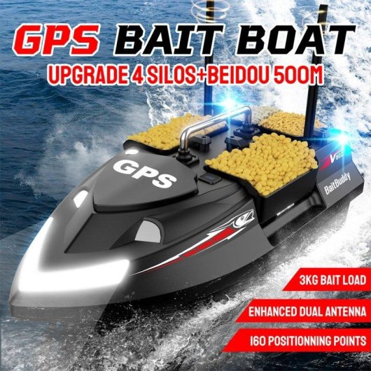 Köderboot Lokeevan V802 Pro GPS BeiDou 160 Punkte 4 Zonen