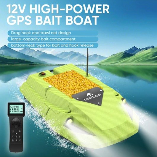 Barco Cebador Lokeevan D50b GPS BeiDou Retorno Automático