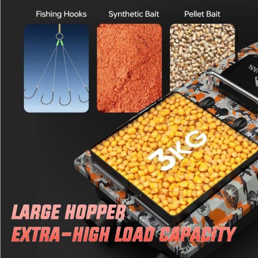 Barco Cebador de Pesca Lokeevan D80E GPS BeiDou Sonar 12V