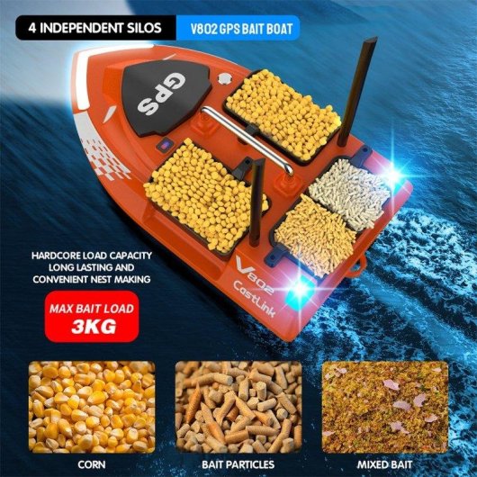 Köderboot Lokeevan V802 Pro GPS Beidou 500 m