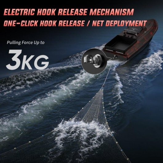 Barco cebador de pesca Lokeevan D80E GPS Sonar BeiDou 12V mando 2,4 GHz