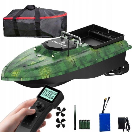 Barco cebador de pesca Lokeevan D80e sonar GPS BeiDou 12V impermeable