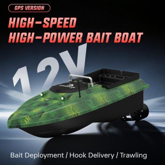 Barco cebador de pesca Lokeevan D80e sonar GPS BeiDou 12V impermeable
