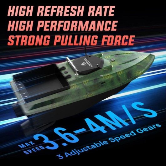 Barco cebador de pesca Lokeevan D80e sonar GPS BeiDou 12V impermeable