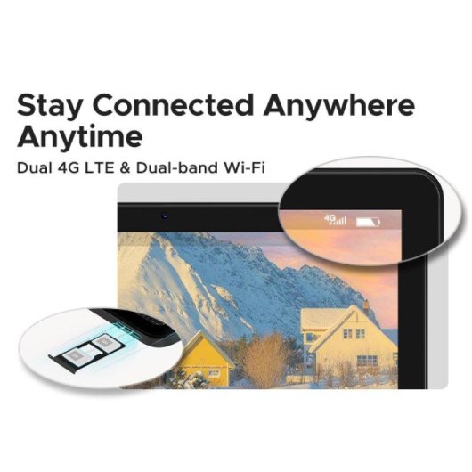 Tablet Doogee T10w 4G LTE 10,1" 4GB 128GB Grigio