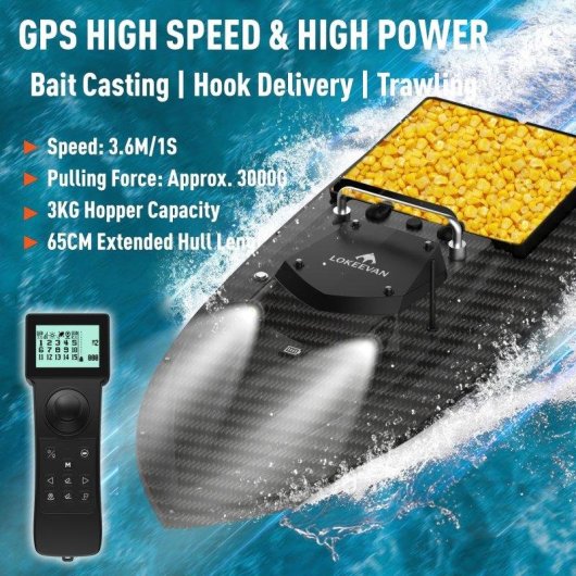 Barco Cebador Lokeevan D80B GPS BeiDou