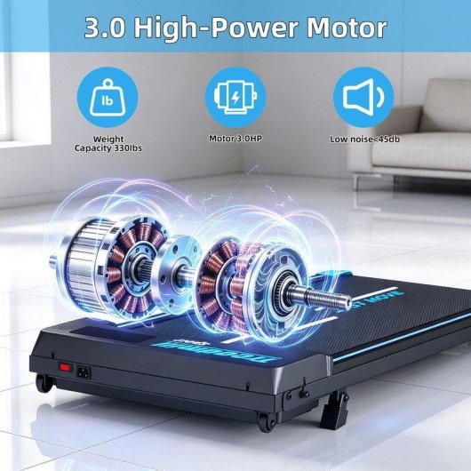 Cinta de correr plegable Tenboom motor 3,0 CV inclinación 12%