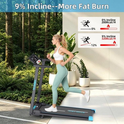 Cinta de correr plegable Tenboom motor 3,0 CV inclinación 12%