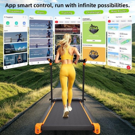Cinta de correr Tenboom FZ05X Motor 3,0 CV Inclinación 12% Bluetooth Plegable