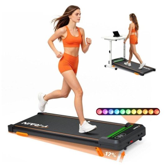 Cinta de correr TENBOOM F6 LED RGB Motor 2,5 CV Inclinación 10%