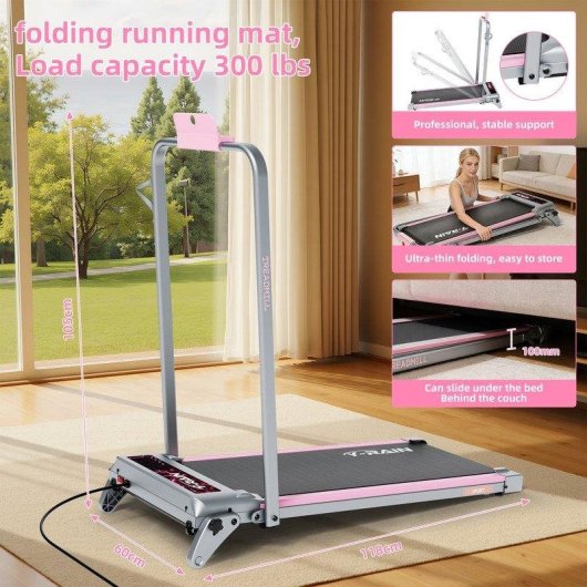 Cinta de correr plegable Tenboom inclinación 12% 45dB 135kg