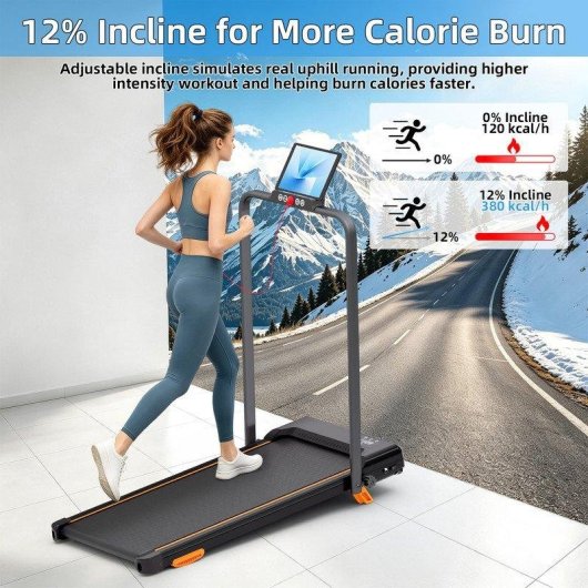 Cinta de correr TENBOOM F6b Plegable 12% Inclinación Silenciosa 150 kg