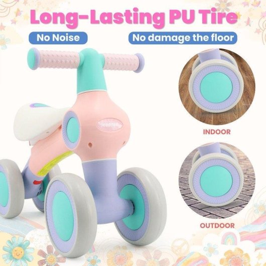 Correpassino Bebè TENBOOM Hbc001 4 Ruote PU Silenziose