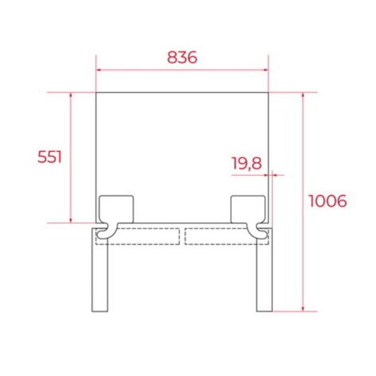 Frigorífico Americano Teka RMF75820 Cristal No Frost 183cm 436L E Preto