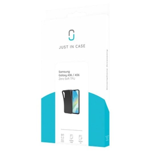 Funda para móvil Just in Case Cover TPU Negra resistente para Galaxy A36/A56