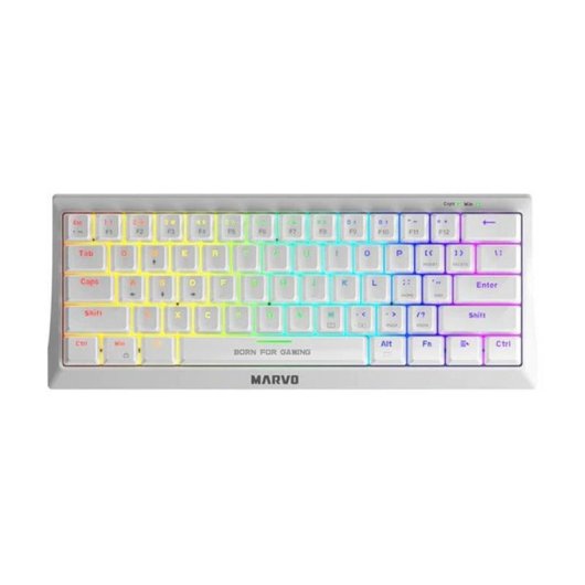 Teclado Marvo MA-KG962 mecánico compacto retroiluminado con switches azules