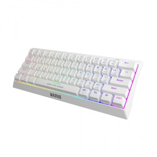 Teclado Marvo MA-KG962 mecánico compacto retroiluminado con switches azules