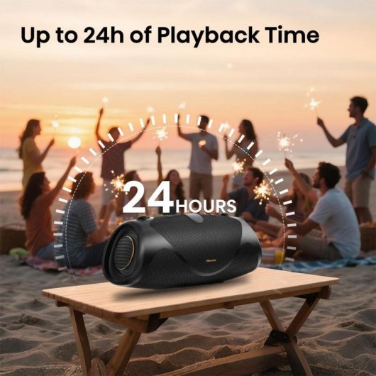 Lautsprecher Hisense tragbar kabellos 140W mit 24h Akku und IP67