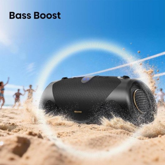 Lautsprecher Hisense tragbar kabellos 140W mit 24h Akku und IP67