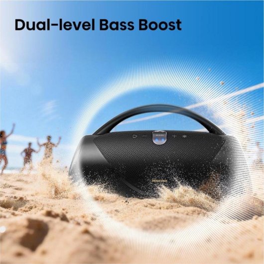 Lautsprecher Hisense tragbar stereo kabellos 360W mit IP67 und 24h Akku