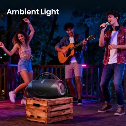 Lautsprecher Hisense tragbar stereo kabellos 360W mit IP67 und 24h Akku