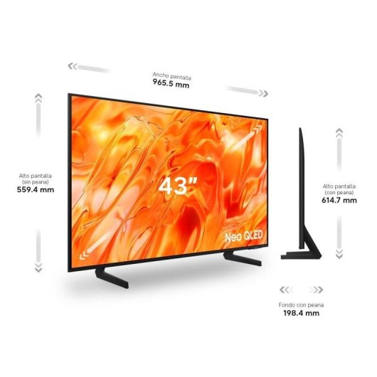 TV Samsung Neo QLED TQ43QN73HAUXXC 43" 4K UltraHD 50Hz Smart TV Tizen HDR10 Modo Arte
