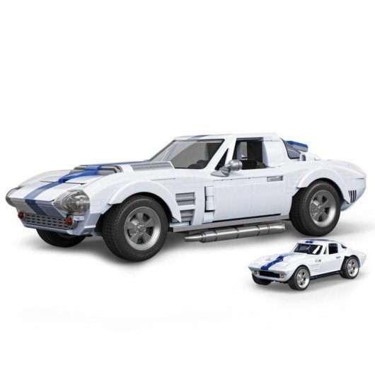 Mega Hot Wheels Brick Shop Elite Corvette Grand Sport 1/16 918 peças