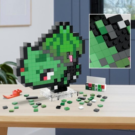 Mega Pokémon Bulbasaur Bulbizarre Pixel Art HTH75 374 pièces