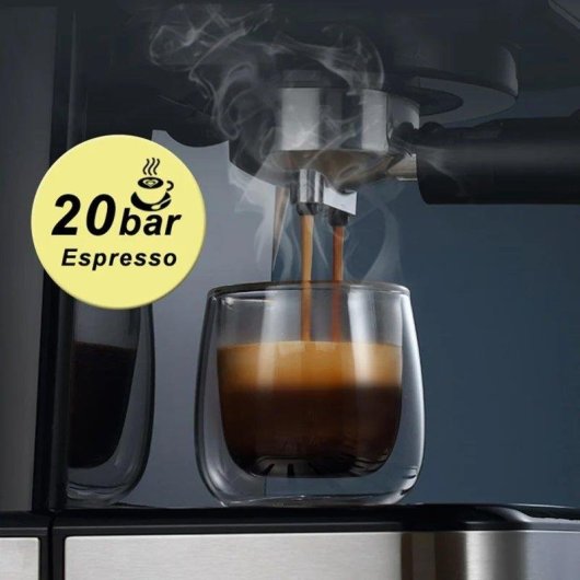 Espressomaschine HiBREW H5 semiautomatisch 1,5 L 20 Bar mit Temperaturanzeige