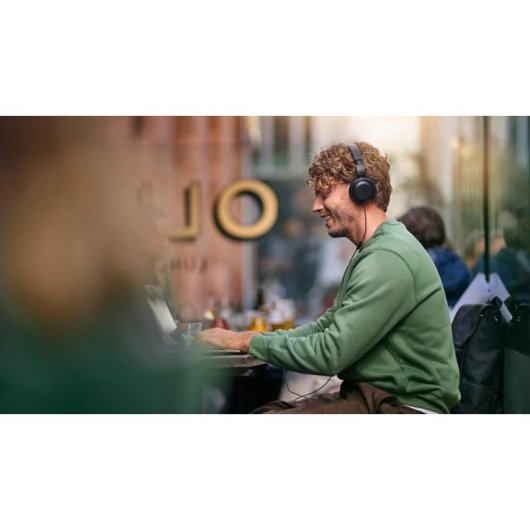 Auriculares Philips TAH2100BK/00 con cable, micrófono in-line y plegables, negro