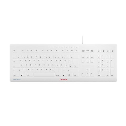 Tastatur Contour Design Stream kabelgebunden USB QWERTZ deutsch grau