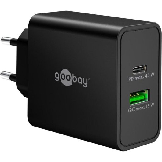 Goobay 45W GaN USB-C USB-A PD Ladegerät