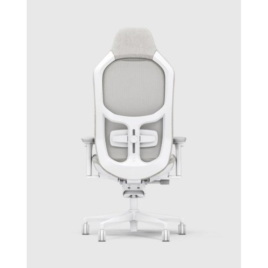 Cadeira Gaming Fractal Design Refine 2 Mesh Light Cinzento Base Alumínio Branco