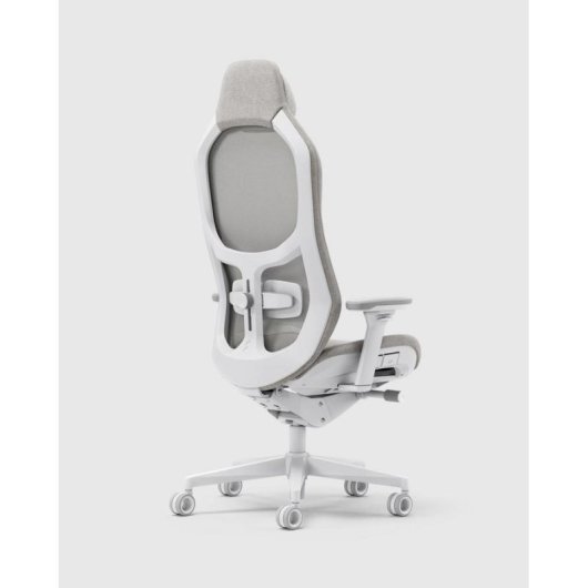 Cadeira Gaming Fractal Design Refine 2 Mesh Light Cinzento Base Alumínio Branco