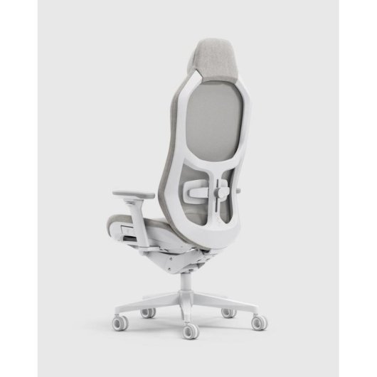 Cadeira Gaming Fractal Design Refine 2 Mesh Light Cinzento Base Alumínio Branco