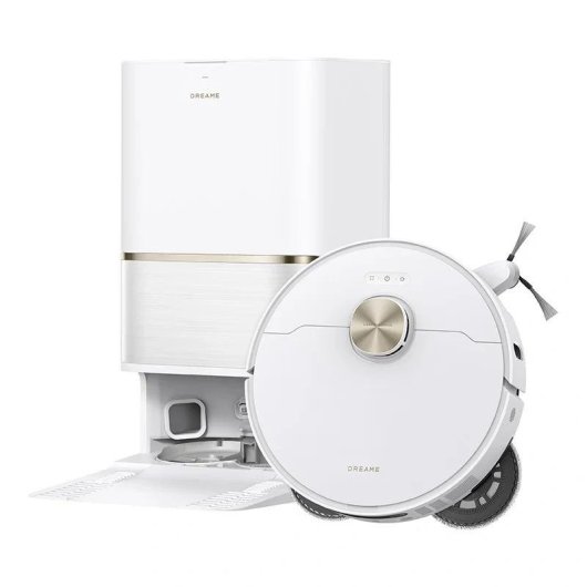 Aspirador Robô com Mopa Dreame RLL51SE-WHITE Com Esvaziamento Automatico Navegação Inteligente 28.000 Pa