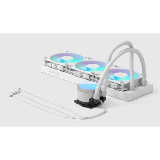 Flüssigkeitskühlung Fractal Radius 360 RGB 394mm 3 Lüfter Weiß