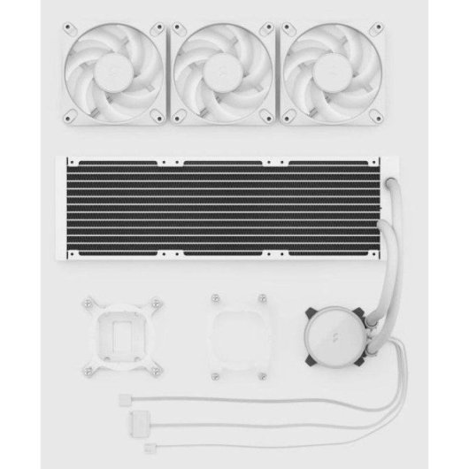 Flüssigkeitskühlung Fractal Radius 360 RGB 394mm 3 Lüfter Weiß