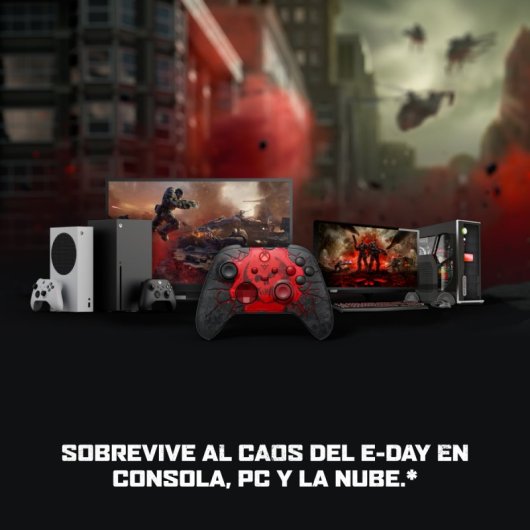 Mando Inalámbrico Microsoft Xbox Gears of War E-Day Edición Limitada