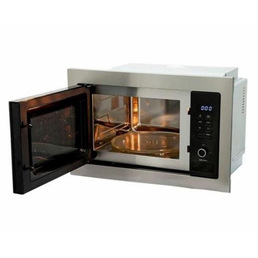 Microondas Teka 25 Litros 900W con Grill 1000W 5 niveles Integrable Negro/Acero