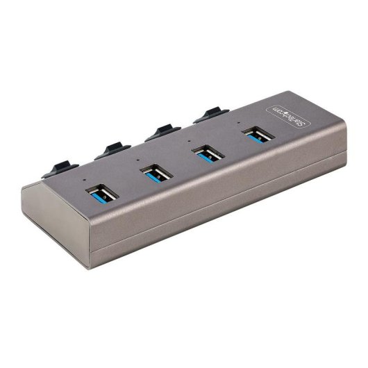 Hub StarTech.com 4 ports USB 3.2 Gen 1 5 Gbps avec interrupteurs individuels