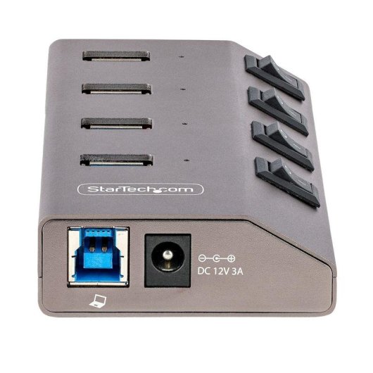 Hub StarTech.com 4 ports USB 3.2 Gen 1 5 Gbps avec interrupteurs individuels