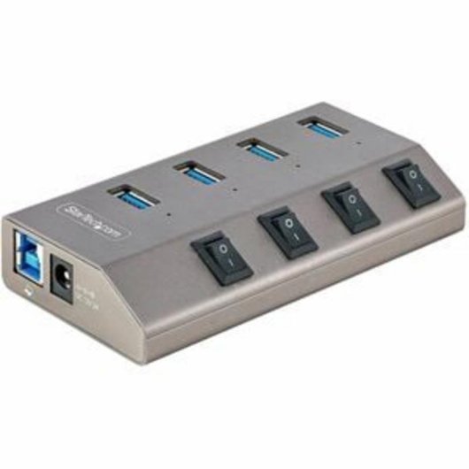 Hub StarTech.com 4 ports USB 3.2 Gen 1 5 Gbps avec interrupteurs individuels